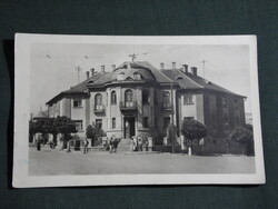 Képeslap,Dorog,Tanácsháza,vöröscsillag látkép részlet, 1956-