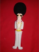 Retro trafikáru bazáráru extrém ritka Elvis Presley figura mikrofon fejjel 26 cm a képek szerint