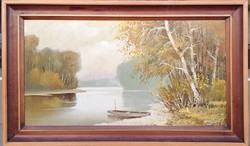 Puskás Imre (1933-2003)  : Tiszapart