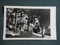 Képeslap,Dubicsány,Vay-kastély,park,SZOT üdülő látkép,részlet, 1956-