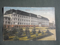Képeslap,Debrecen,Auguszta tüdőbetegek szanatóriuma látkép,1917,   -sérült-