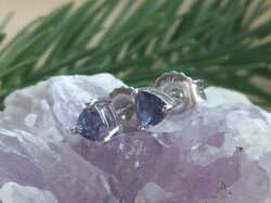 Top minőségű Iolit fülbevaló 925 Sterling ezüst