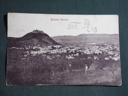 Képeslap,Románia,Déva,vár,panorama,városi látkép,Kroll Gyula kiadás Deva, 1909-