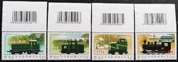 S4982-3k /  2009 Nosztalgia kisvasutak bélyegsor postatiszta vonalkódos