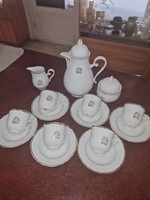 Holloházi modern mokkás készlet.