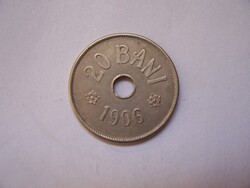 Románia 20 Bani 1906  J jelzés nélküli brüsszeli veret