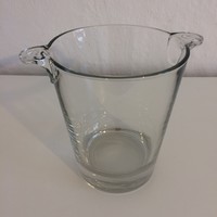 Üveg pezsgős vödör - jégvödör - pezsgőhűtő - pezsgőhűtő vödör - jeges vödör