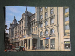 Képeslap,Debrecen,Arany bika szálló,hotel,étterem látkép részlet, 1986-