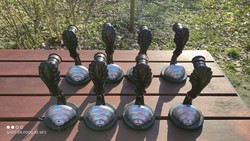 Antik régi art deco bakelit karú alumínium fali lámpa 8 darab elérhető ár/darabár