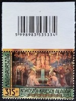 S5169k / 2013 Jeles Magyarok - Körösfői-Kriesch Aladár bélyeg postatiszta vonalkódos