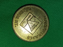 Retro MOL RT. tantusz érme zseton a képek szerint