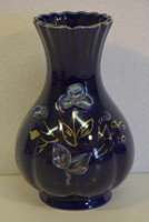 Kobalt kék porcelán váza A099