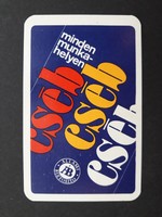 Kártyanaptár 1976 - Állami Biztosító, ÁB, CSÉB, Minden Munkahelyen feliratú zsebnaptár