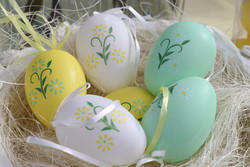 6 darab húsvéti tojás