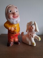 Retro gumi játék figurák PLASTOLUS