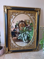Antique faceted mirror