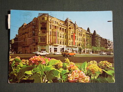 Képeslap,Debrecen,Vörös Hadsereg útja,Camea ház,utca látkép,részlet, 1976-