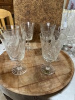 6 db-os kristály pohár szett