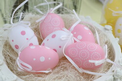 6 darab húsvéti tojás