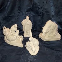 Herendi porcelán szobor, nipp, figura, jelzett, nagy méretű