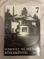 Somogy megyei múzeumok közleményei 1985 c könyv