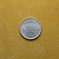 Izland 1974 10 Aurar