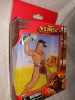MINŐSÉGI  CHAP-MET WESTERN INDIÁN játék figura 12 cm dobozával BONTATLAN a képek szerint 3.