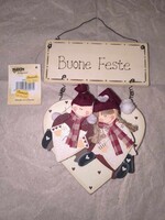 ÚJ fa ajtódísz (Boldog ünnepeket)