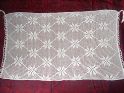 Kézi horgolású csipke terítő, függöny