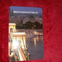 Belügyminisztérium kártyanaptár 1993