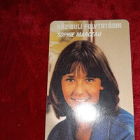MOKÉP Sophie Marceau kártyanaptár 1986