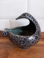 Gorka Géza madaras kínáló madár tál repesztett mázas