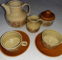 Német Colditz porcelán kávézó, hiányos