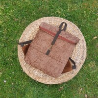 RE'A dizájn Brown rolltop hátizsák – S méret