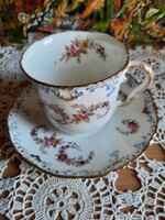 Bisto  Bishop & Stonier angol porcelán csésze aljával - törés, repedés mentes, gyönyörű állapot