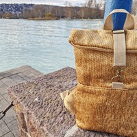 RE'A dizájn Golden Ear rolltop hátizsák – S méret