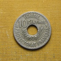 Tunézia 1920 10 centimes - francia protektorátus