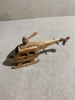 Régi fa játék helikopter. 2739