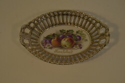 Gyümölcs mintás porcelán tál A153