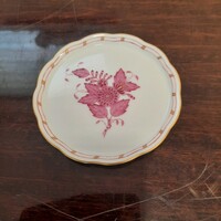 Herendi pur-pur Apponyi mintás porcelán pohár alátét