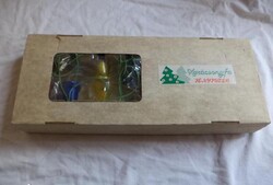 Retro karácsonyfa fényfűzér, dobozos (1793)