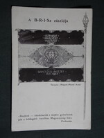 Képeslap,Budapest,Ranolder intézet zászlója,polgári iskola, 1923-