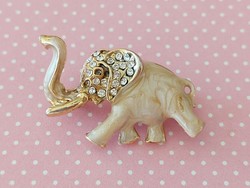 Női fém kitűző elefánt alakú bross