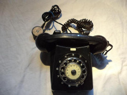 Fekete retro tárcsás telefon, Mechanikai M. (783)