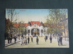 Képeslap,Szerbia,Szabadka,Subotica,Vasút utca,Raichle-palota kastély,Vasúti kiadás Bp.,1916-