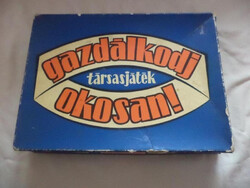 Gazdálkodj okosan retro társas, régi fajta. (1333)