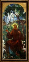 Jeges Ernő - Szent Ferenc a madaraknak prédikál (1926)