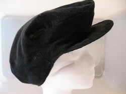 Bélelt fekete mikrokord mici sapka, uniszex