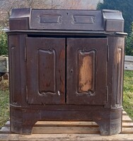 Hollóházi peasant baroque writing cabinet
