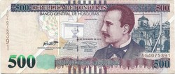 500 lempira 2016 Honduras